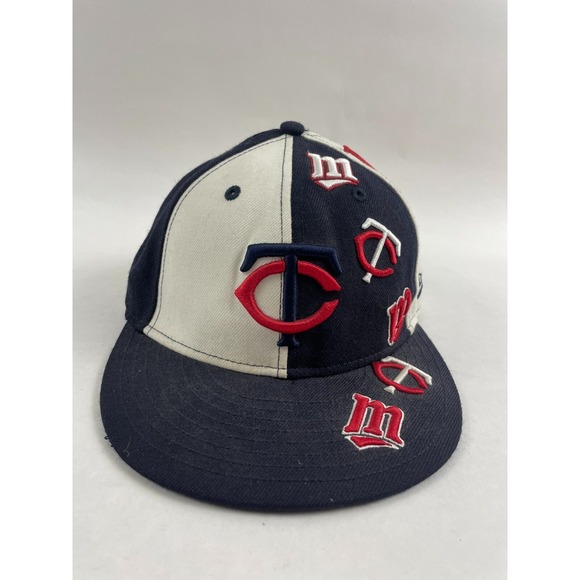 New Era Other - MLB Close Cap Size 7 55.8cm Black White Red Minnesota Twins Baseball Hat New Era